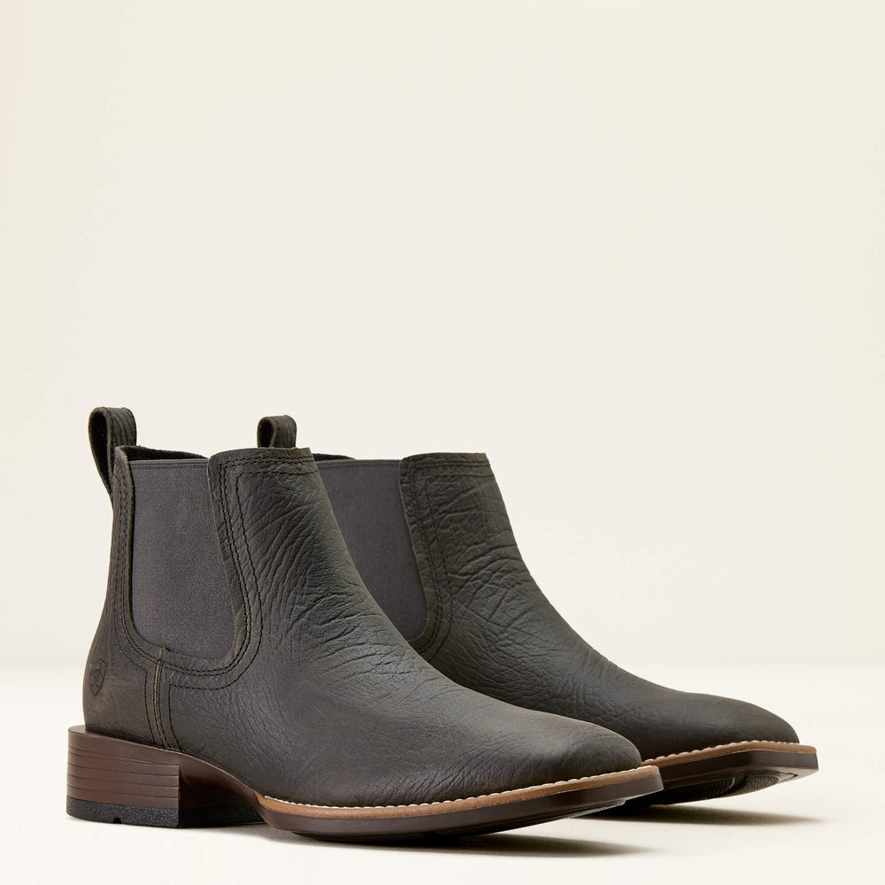 Booker Chelsea Wide Square Toe Western Boot