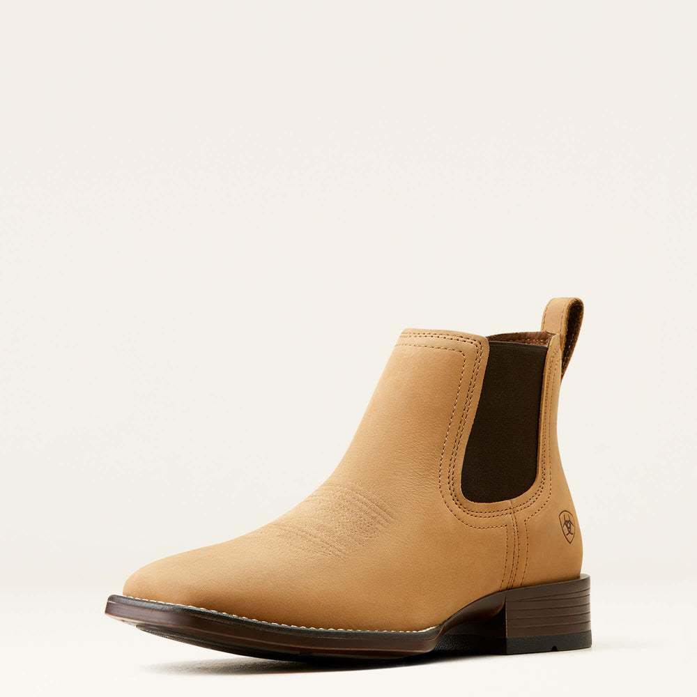 Booker Chelsea Wide Square Toe Western Boot