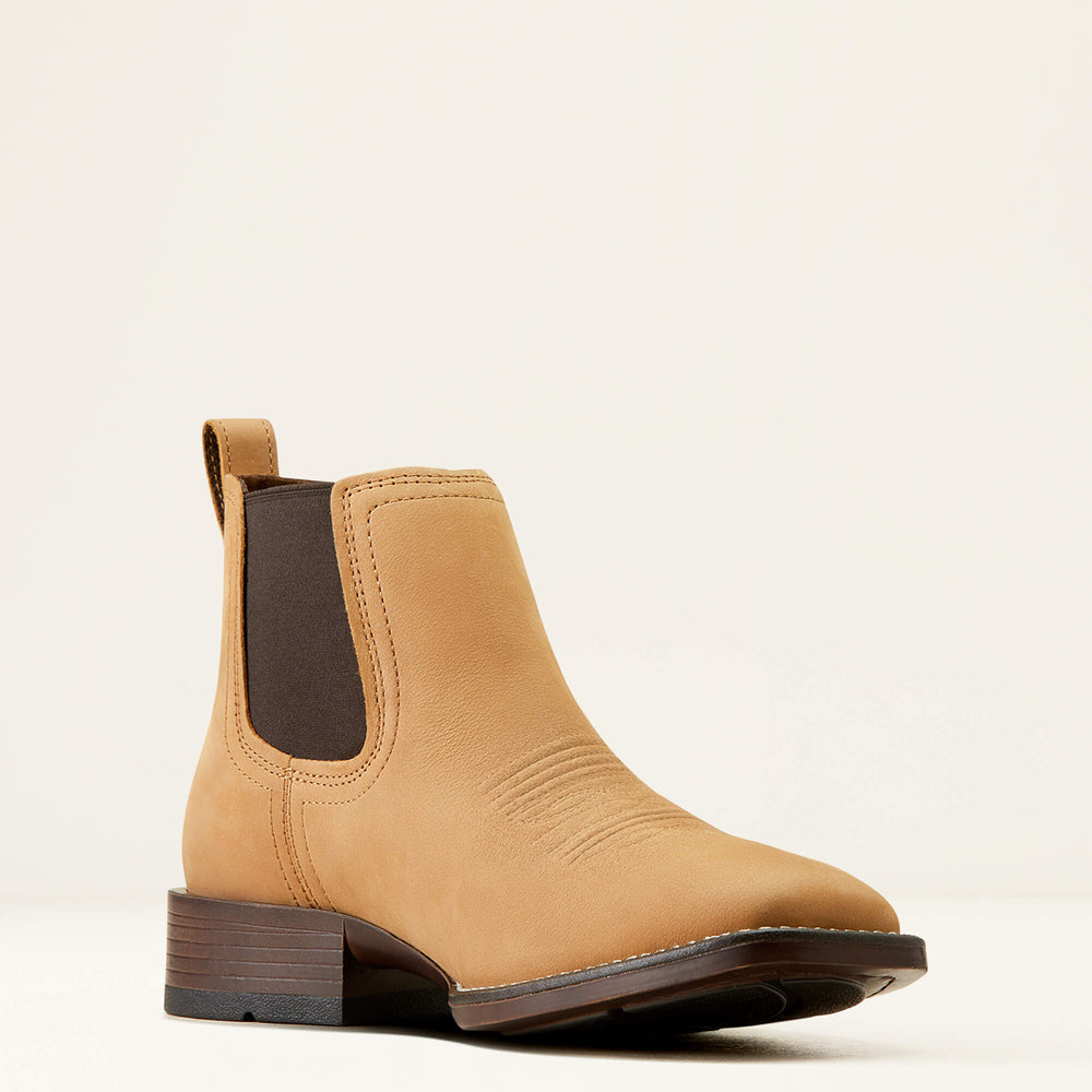 Booker Chelsea Wide Square Toe Western Boot