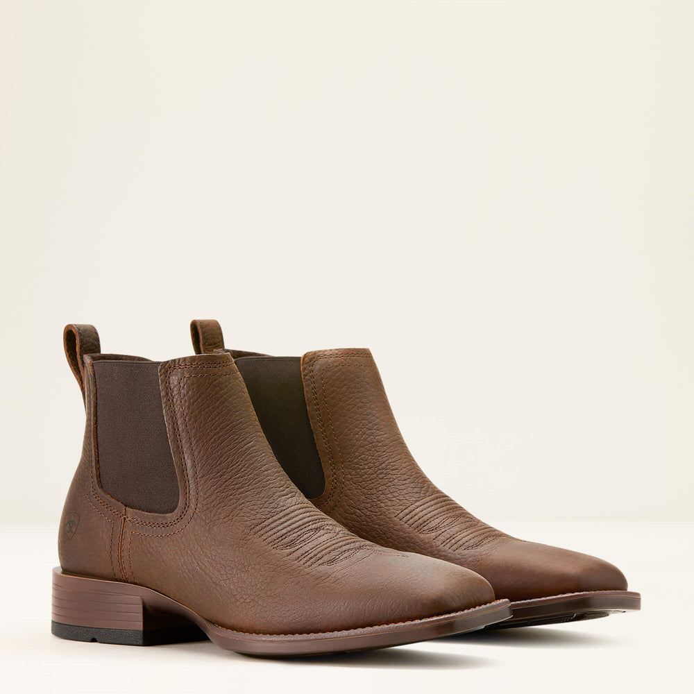Booker Chelsea Wide Square Toe Western Boot