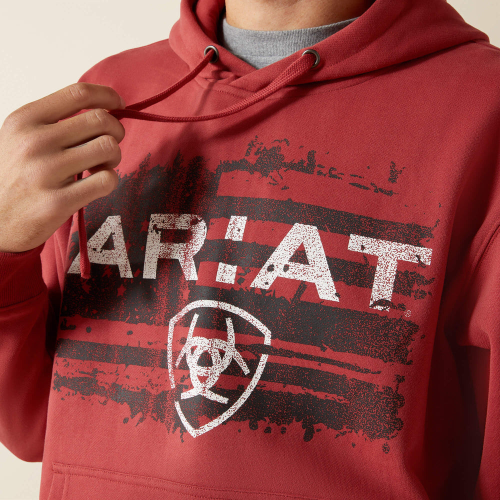 Ariat Liquid Stamp Flag Hoodie