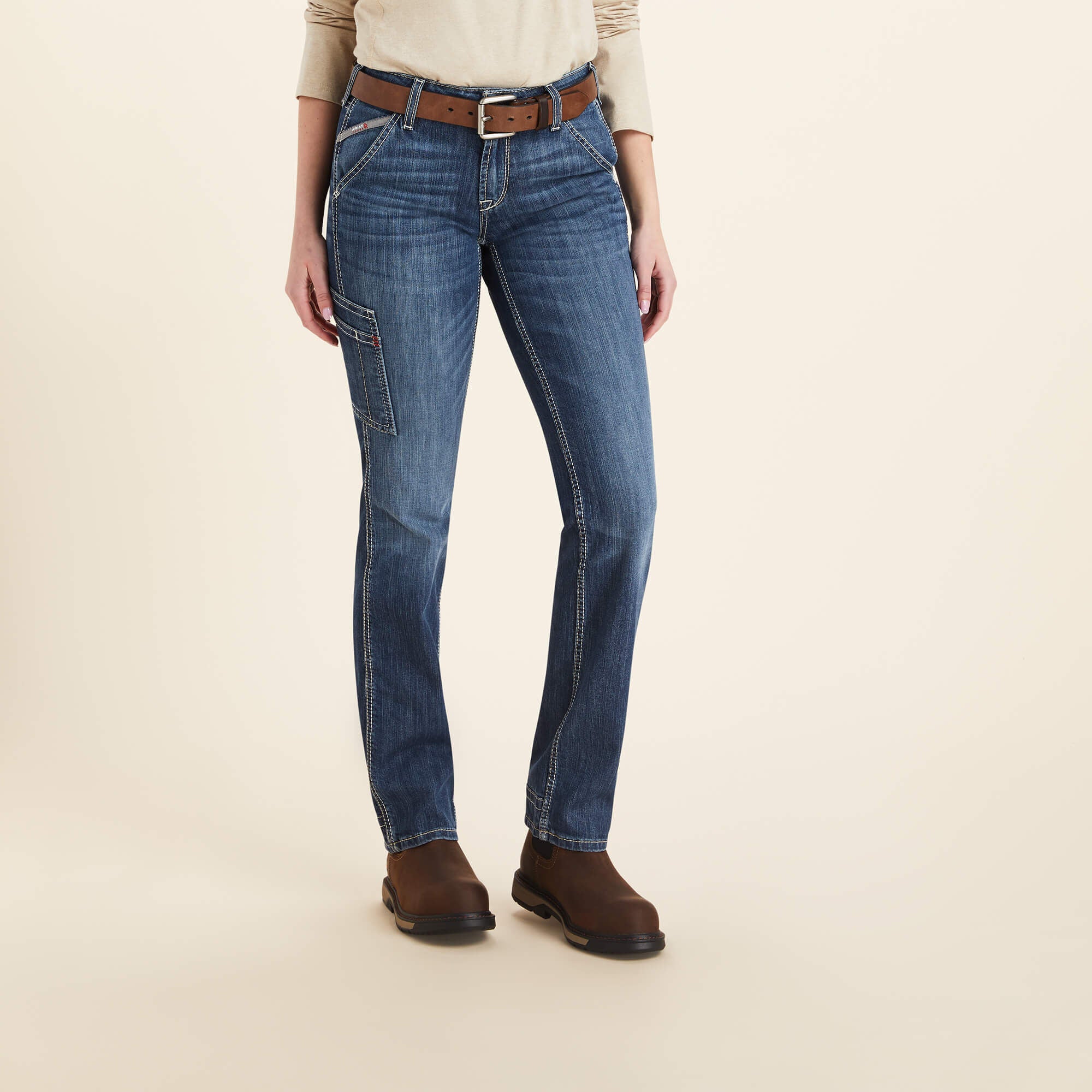 FR Perfect Rise DuraLight Stretch Cell Phone Pocket Straight Jean