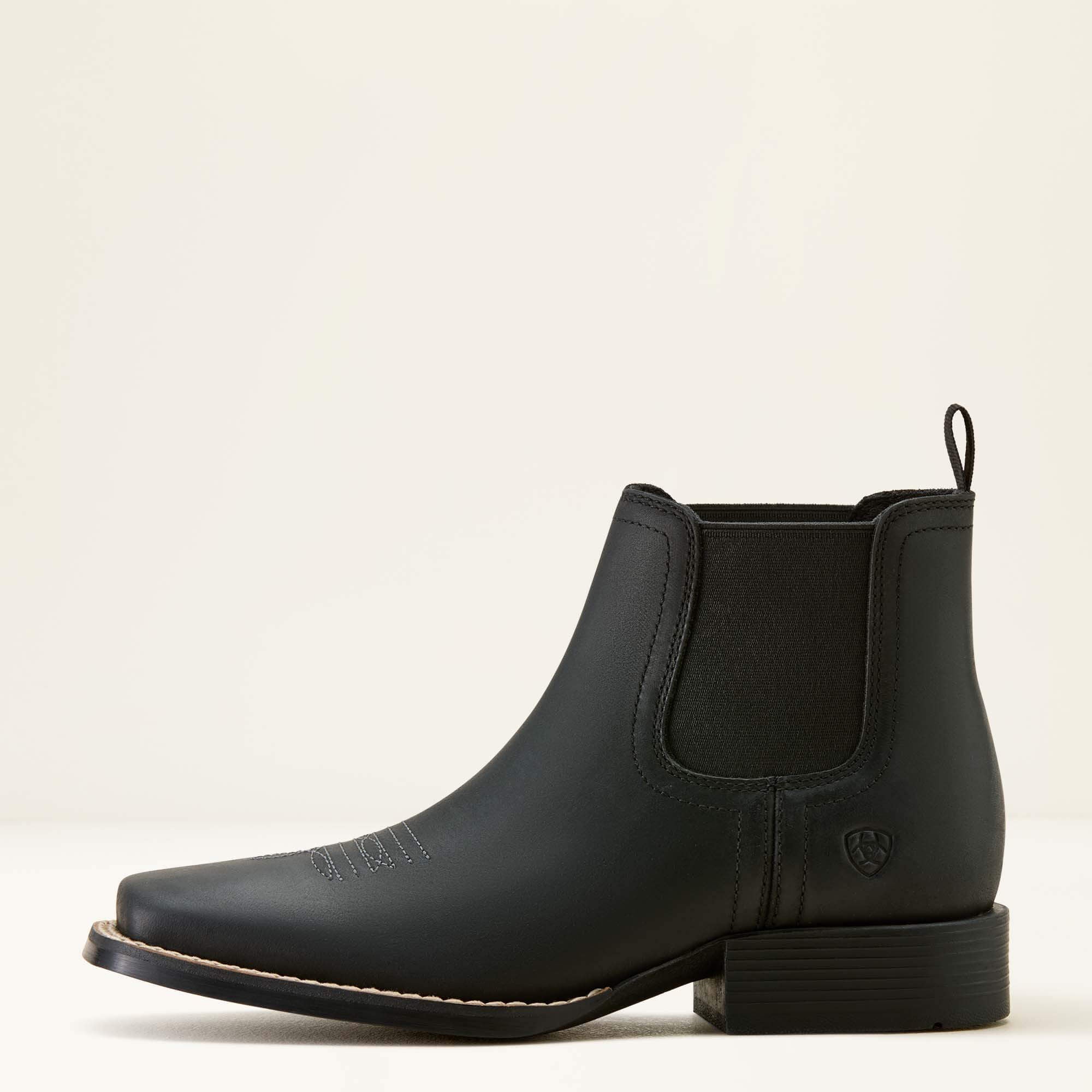 Booker Chelsea Wide Square Toe Western Boot
